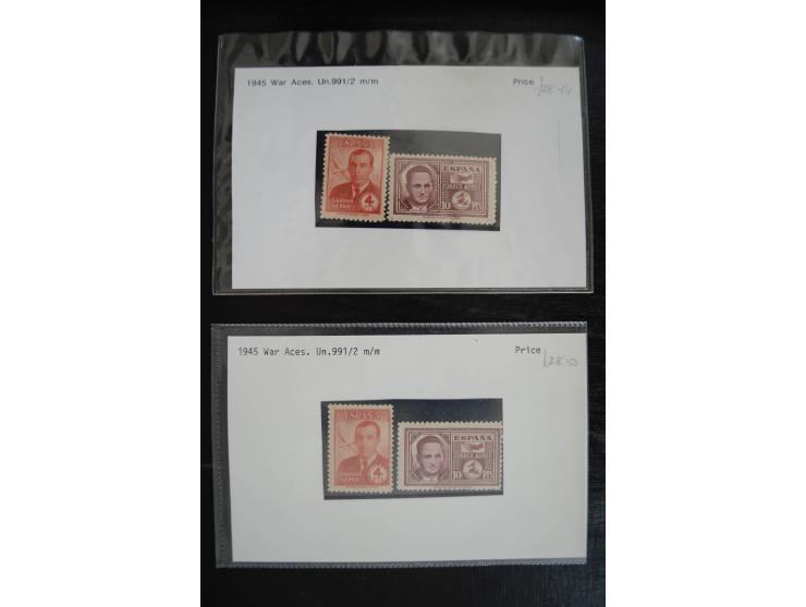 1920/53, reichhaltige Lagerpartie Luftpostausgaben mit auch einigen Abarten, dabei u.a. auch mehrfach Mi. 985-87