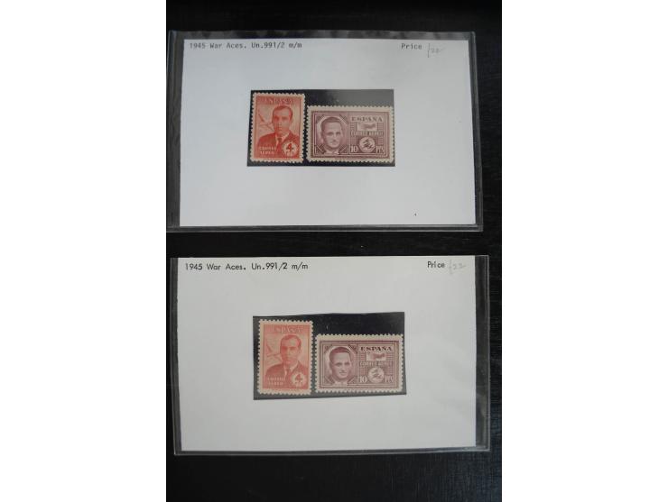 1920/53, reichhaltige Lagerpartie Luftpostausgaben mit auch einigen Abarten, dabei u.a. auch mehrfach Mi. 985-87