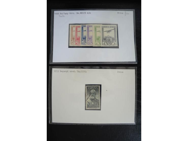 1920/53, reichhaltige Lagerpartie Luftpostausgaben mit auch einigen Abarten, dabei u.a. auch mehrfach Mi. 985-87