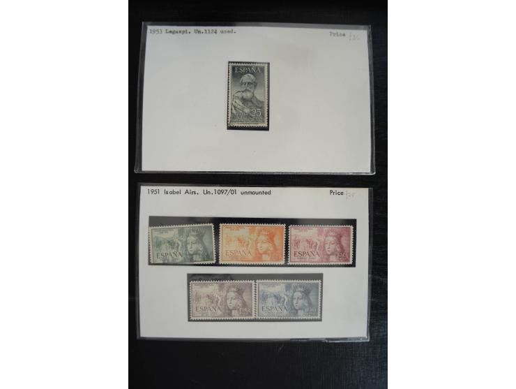 1920/53, reichhaltige Lagerpartie Luftpostausgaben mit auch einigen Abarten, dabei u.a. auch mehrfach Mi. 985-87