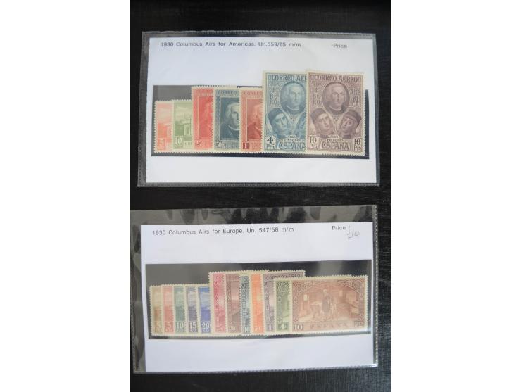 1920/53, reichhaltige Lagerpartie Luftpostausgaben mit auch einigen Abarten, dabei u.a. auch mehrfach Mi. 985-87