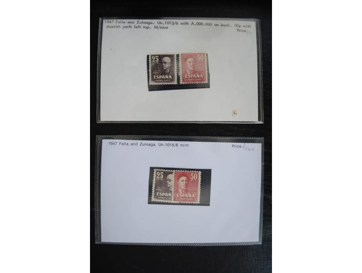 1920/53, reichhaltige Lagerpartie Luftpostausgaben mit auch einigen Abarten, dabei u.a. auch mehrfach Mi. 985-87