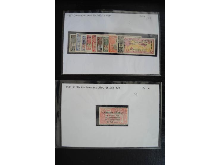 1920/53, reichhaltige Lagerpartie Luftpostausgaben mit auch einigen Abarten, dabei u.a. auch mehrfach Mi. 985-87