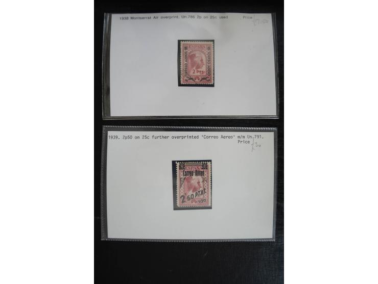 1920/53, reichhaltige Lagerpartie Luftpostausgaben mit auch einigen Abarten, dabei u.a. auch mehrfach Mi. 985-87