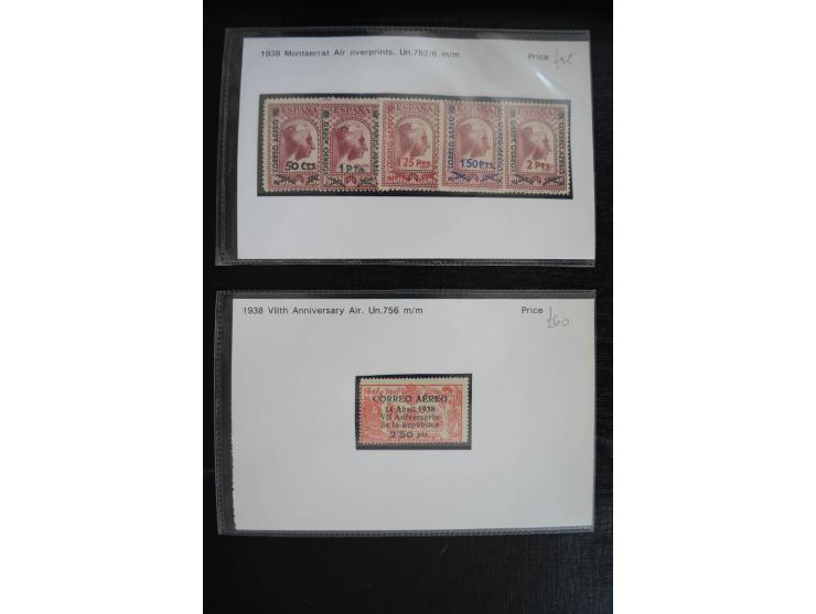 1920/53, reichhaltige Lagerpartie Luftpostausgaben mit auch einigen Abarten, dabei u.a. auch mehrfach Mi. 985-87