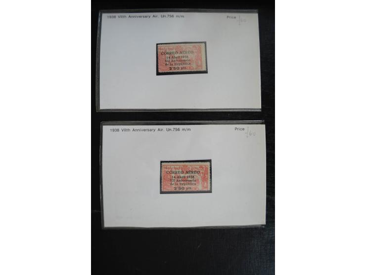 1920/53, reichhaltige Lagerpartie Luftpostausgaben mit auch einigen Abarten, dabei u.a. auch mehrfach Mi. 985-87