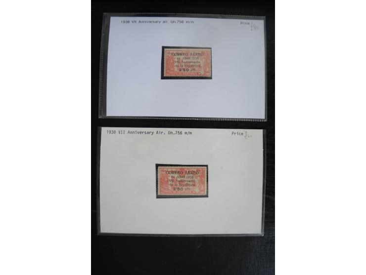 1920/53, reichhaltige Lagerpartie Luftpostausgaben mit auch einigen Abarten, dabei u.a. auch mehrfach Mi. 985-87