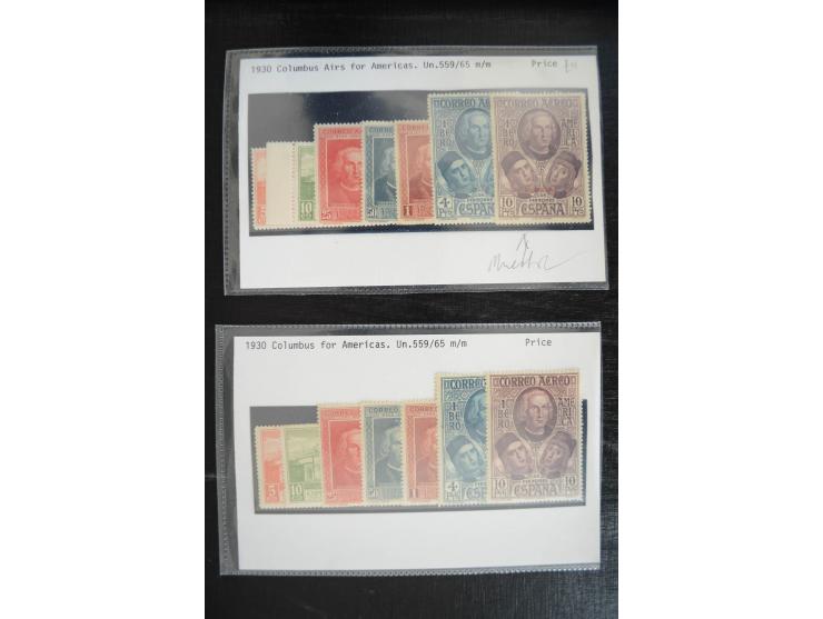 1920/53, reichhaltige Lagerpartie Luftpostausgaben mit auch einigen Abarten, dabei u.a. auch mehrfach Mi. 985-87