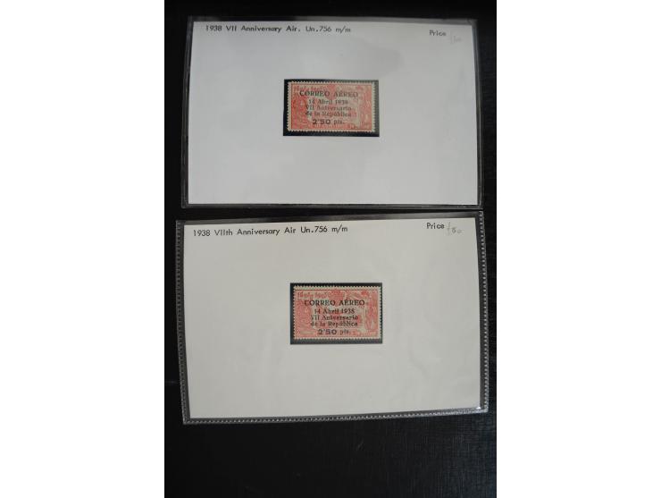1920/53, reichhaltige Lagerpartie Luftpostausgaben mit auch einigen Abarten, dabei u.a. auch mehrfach Mi. 985-87