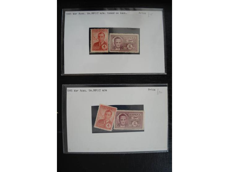 1920/53, reichhaltige Lagerpartie Luftpostausgaben mit auch einigen Abarten, dabei u.a. auch mehrfach Mi. 985-87