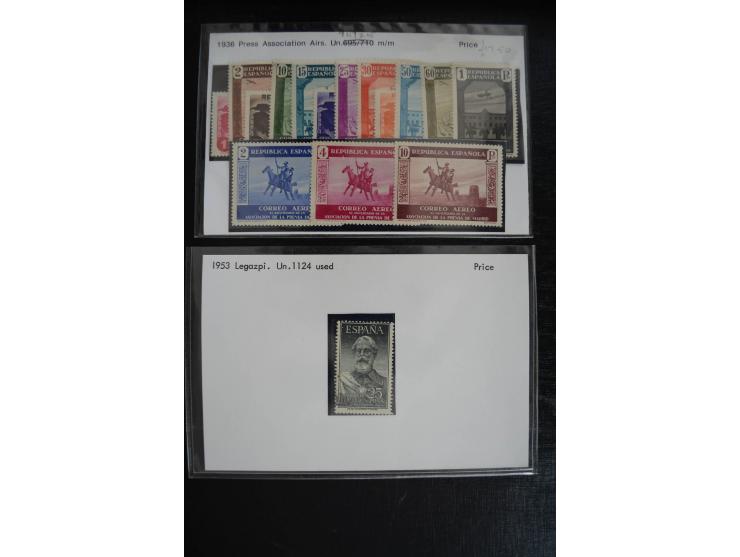 1920/53, reichhaltige Lagerpartie Luftpostausgaben mit auch einigen Abarten, dabei u.a. auch mehrfach Mi. 985-87