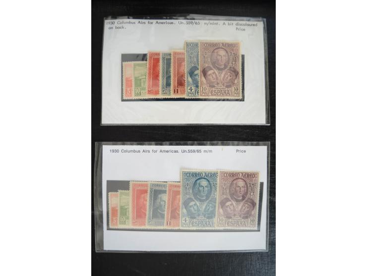 1920/53, reichhaltige Lagerpartie Luftpostausgaben mit auch einigen Abarten, dabei u.a. auch mehrfach Mi. 985-87