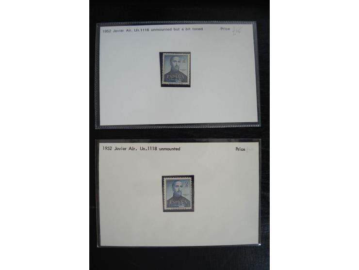 1920/53, reichhaltige Lagerpartie Luftpostausgaben mit auch einigen Abarten, dabei u.a. auch mehrfach Mi. 985-87