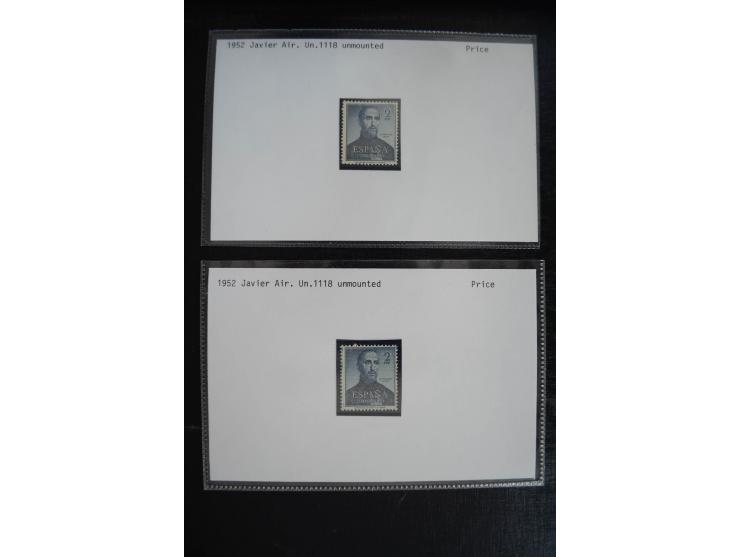 1920/53, reichhaltige Lagerpartie Luftpostausgaben mit auch einigen Abarten, dabei u.a. auch mehrfach Mi. 985-87