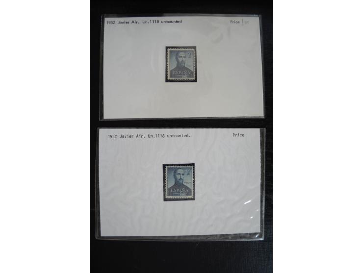 1920/53, reichhaltige Lagerpartie Luftpostausgaben mit auch einigen Abarten, dabei u.a. auch mehrfach Mi. 985-87