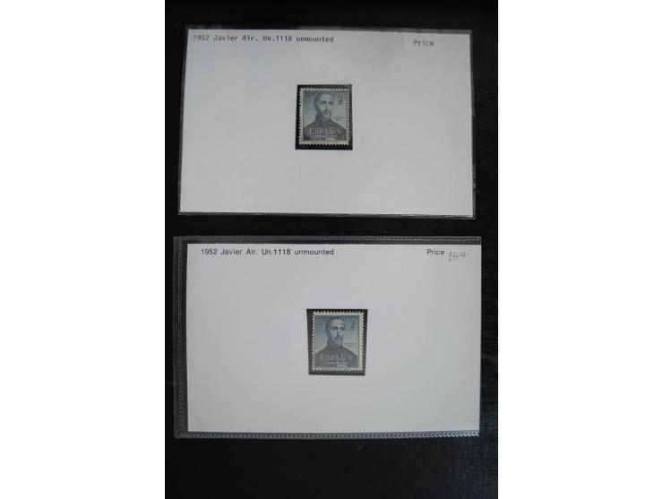 1920/53, reichhaltige Lagerpartie Luftpostausgaben mit auch einigen Abarten, dabei u.a. auch mehrfach Mi. 985-87