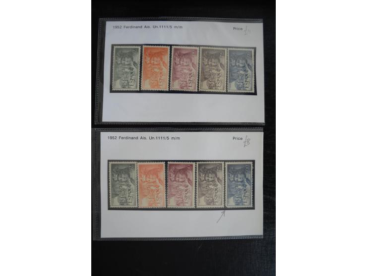 1920/53, reichhaltige Lagerpartie Luftpostausgaben mit auch einigen Abarten, dabei u.a. auch mehrfach Mi. 985-87