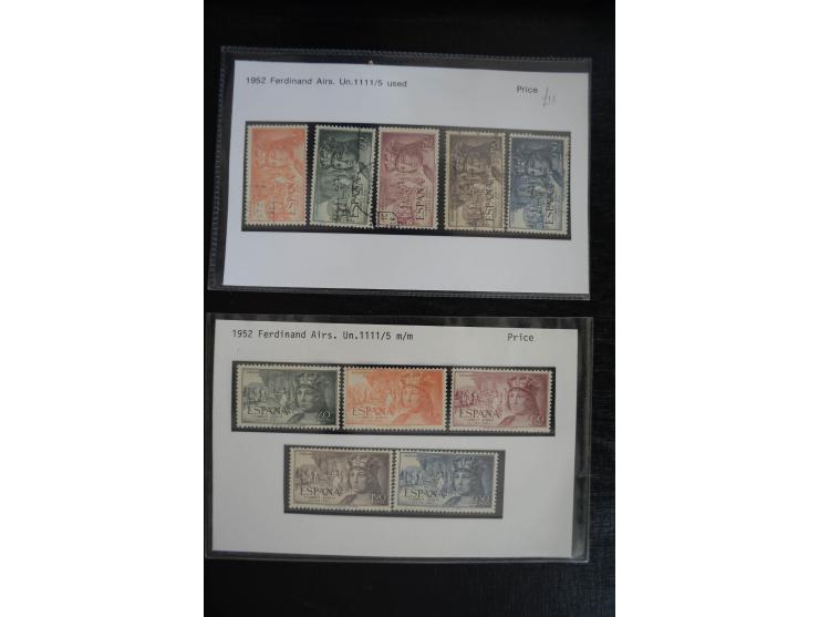 1920/53, reichhaltige Lagerpartie Luftpostausgaben mit auch einigen Abarten, dabei u.a. auch mehrfach Mi. 985-87