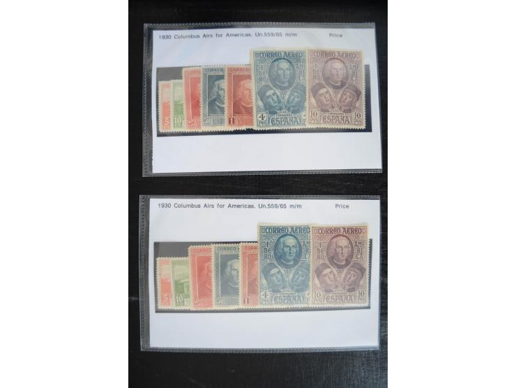 1920/53, reichhaltige Lagerpartie Luftpostausgaben mit auch einigen Abarten, dabei u.a. auch mehrfach Mi. 985-87