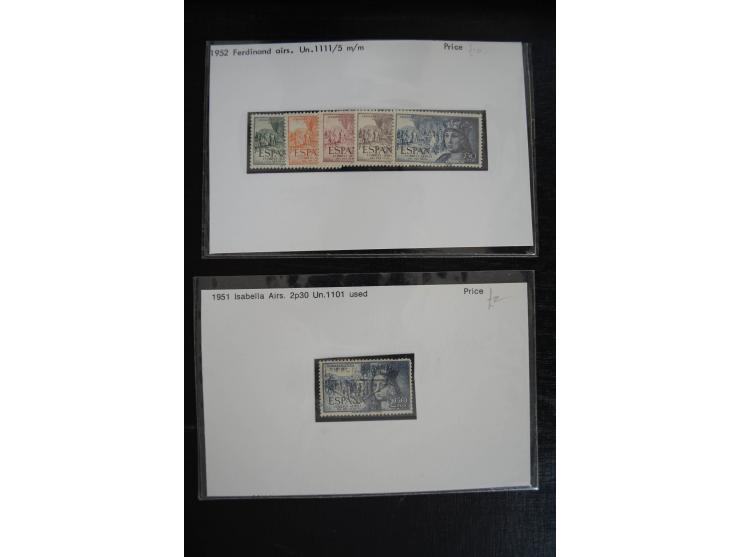 1920/53, reichhaltige Lagerpartie Luftpostausgaben mit auch einigen Abarten, dabei u.a. auch mehrfach Mi. 985-87