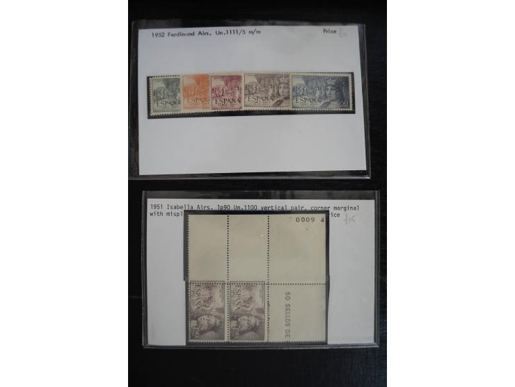 1920/53, reichhaltige Lagerpartie Luftpostausgaben mit auch einigen Abarten, dabei u.a. auch mehrfach Mi. 985-87