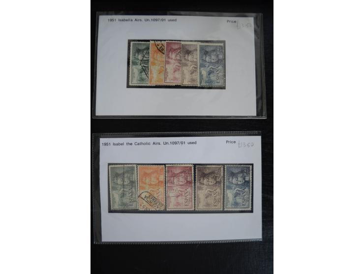 1920/53, reichhaltige Lagerpartie Luftpostausgaben mit auch einigen Abarten, dabei u.a. auch mehrfach Mi. 985-87