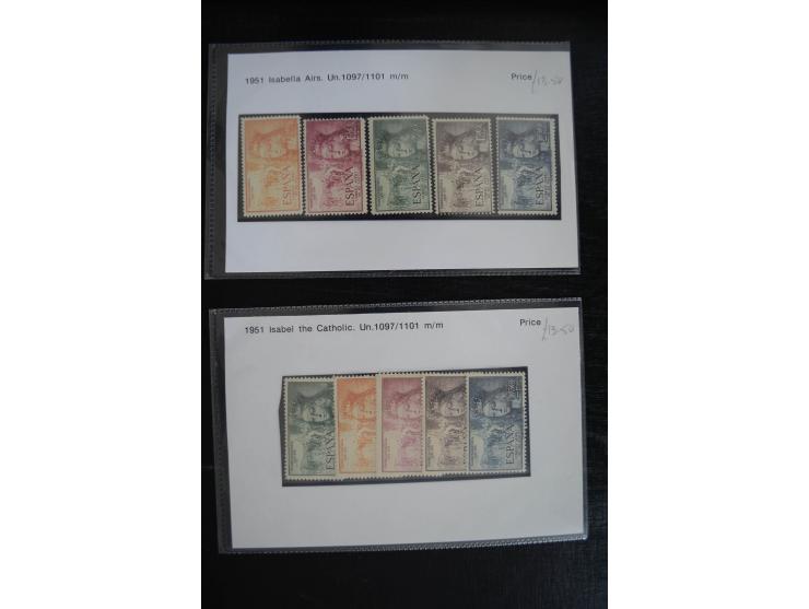 1920/53, reichhaltige Lagerpartie Luftpostausgaben mit auch einigen Abarten, dabei u.a. auch mehrfach Mi. 985-87