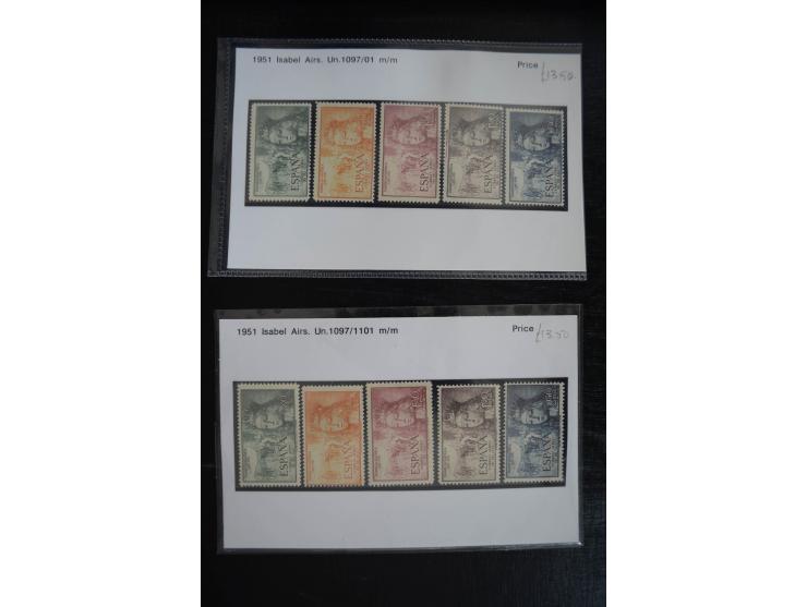 1920/53, reichhaltige Lagerpartie Luftpostausgaben mit auch einigen Abarten, dabei u.a. auch mehrfach Mi. 985-87