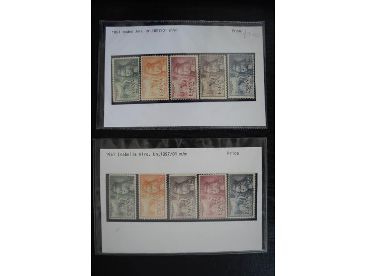 1920/53, reichhaltige Lagerpartie Luftpostausgaben mit auch einigen Abarten, dabei u.a. auch mehrfach Mi. 985-87