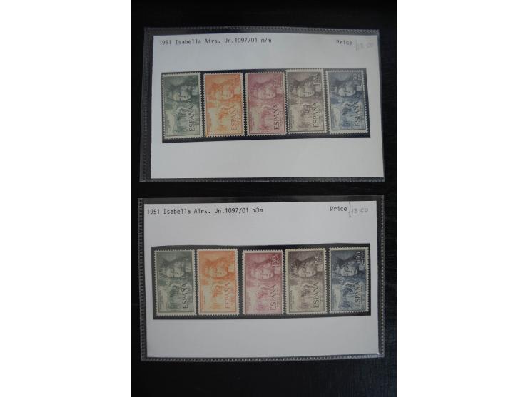 1920/53, reichhaltige Lagerpartie Luftpostausgaben mit auch einigen Abarten, dabei u.a. auch mehrfach Mi. 985-87