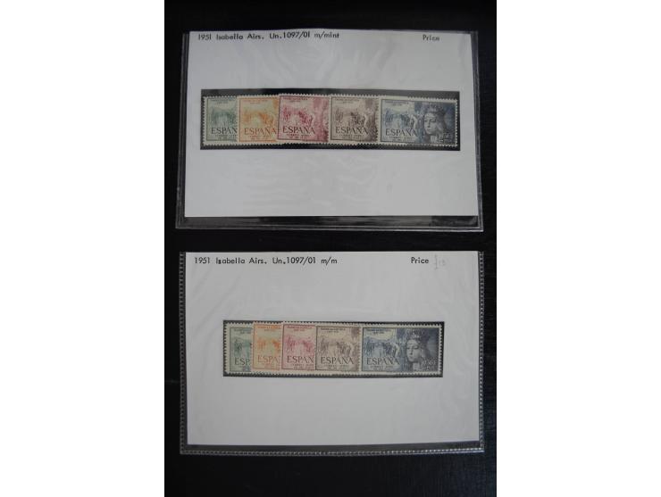 1920/53, reichhaltige Lagerpartie Luftpostausgaben mit auch einigen Abarten, dabei u.a. auch mehrfach Mi. 985-87
