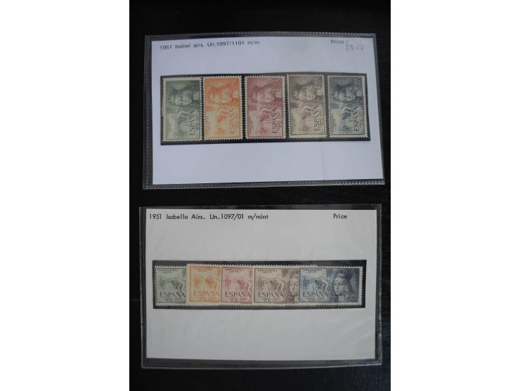 1920/53, reichhaltige Lagerpartie Luftpostausgaben mit auch einigen Abarten, dabei u.a. auch mehrfach Mi. 985-87