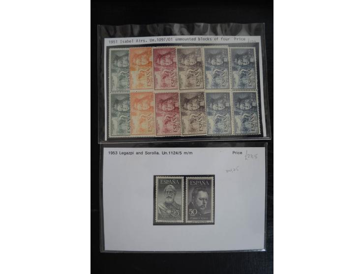 1920/53, reichhaltige Lagerpartie Luftpostausgaben mit auch einigen Abarten, dabei u.a. auch mehrfach Mi. 985-87