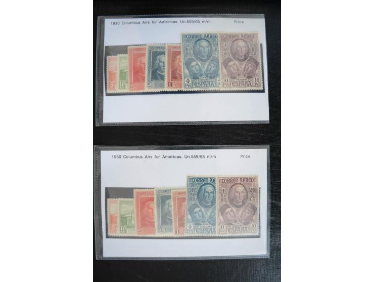 1920/53, reichhaltige Lagerpartie Luftpostausgaben mit auch einigen Abarten, dabei u.a. auch mehrfach Mi. 985-87