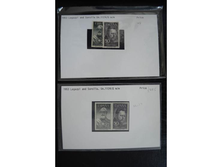 1920/53, reichhaltige Lagerpartie Luftpostausgaben mit auch einigen Abarten, dabei u.a. auch mehrfach Mi. 985-87