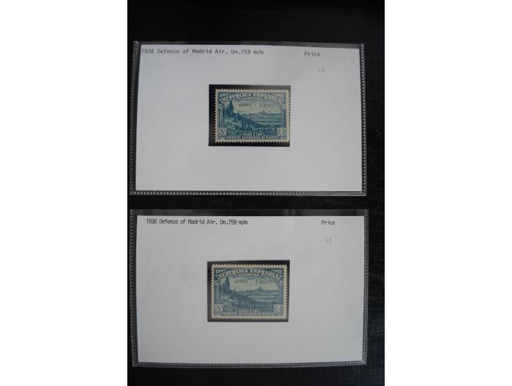 1920/53, reichhaltige Lagerpartie Luftpostausgaben mit auch einigen Abarten, dabei u.a. auch mehrfach Mi. 985-87