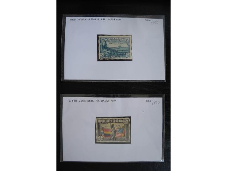 1920/53, reichhaltige Lagerpartie Luftpostausgaben mit auch einigen Abarten, dabei u.a. auch mehrfach Mi. 985-87