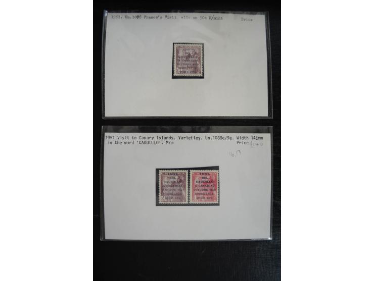 1920/53, reichhaltige Lagerpartie Luftpostausgaben mit auch einigen Abarten, dabei u.a. auch mehrfach Mi. 985-87