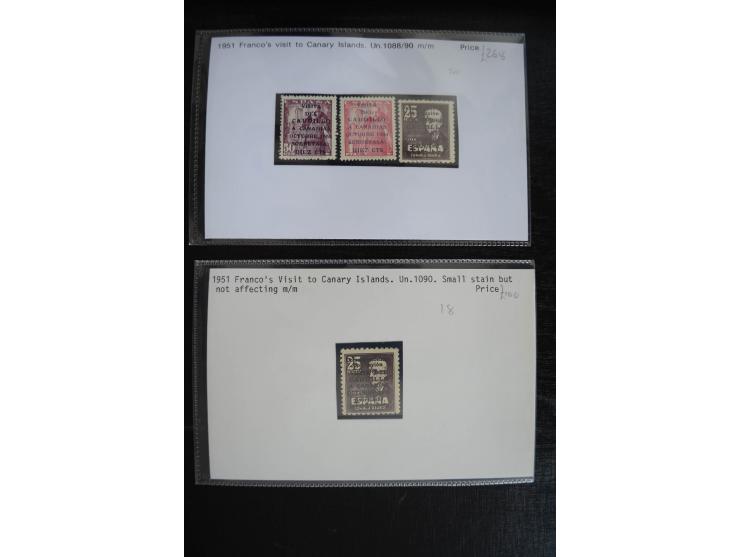 1920/53, reichhaltige Lagerpartie Luftpostausgaben mit auch einigen Abarten, dabei u.a. auch mehrfach Mi. 985-87