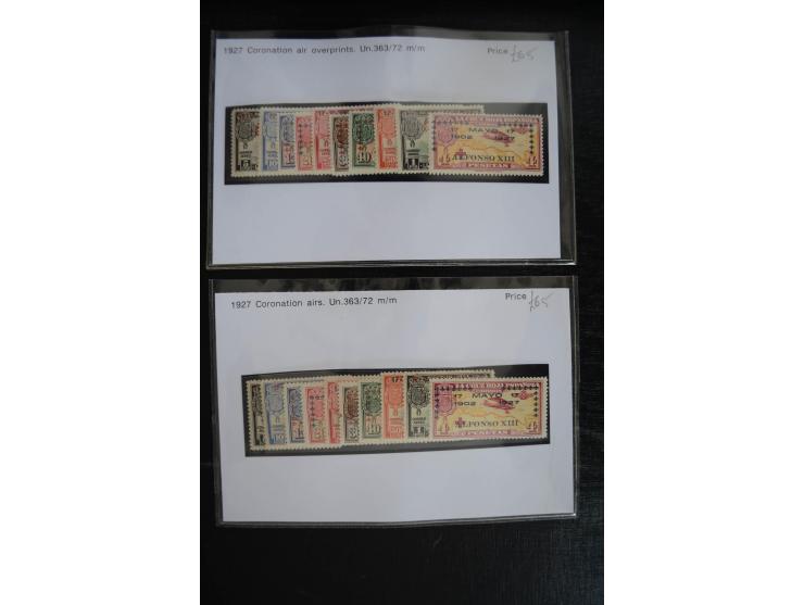 1920/53, reichhaltige Lagerpartie Luftpostausgaben mit auch einigen Abarten, dabei u.a. auch mehrfach Mi. 985-87