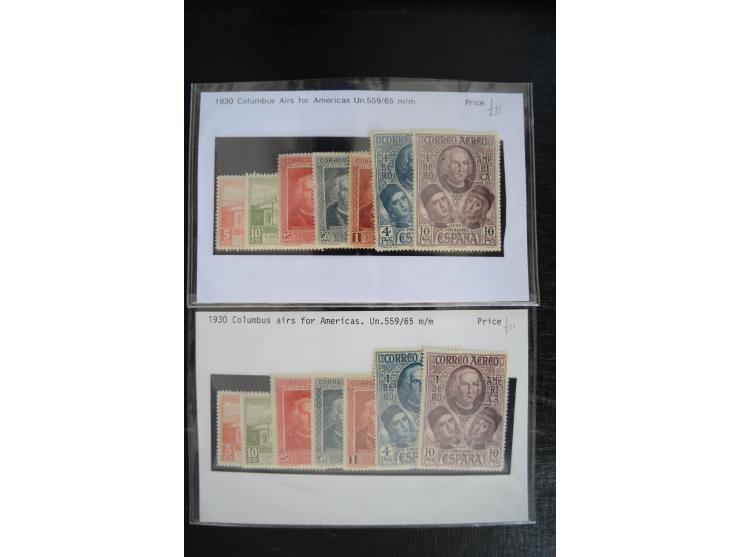 1920/53, reichhaltige Lagerpartie Luftpostausgaben mit auch einigen Abarten, dabei u.a. auch mehrfach Mi. 985-87