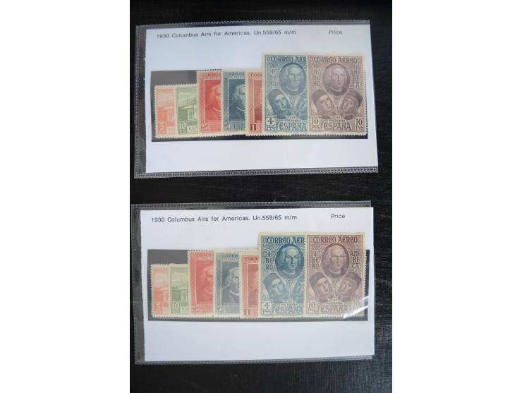 1920/53, reichhaltige Lagerpartie Luftpostausgaben mit auch einigen Abarten, dabei u.a. auch mehrfach Mi. 985-87