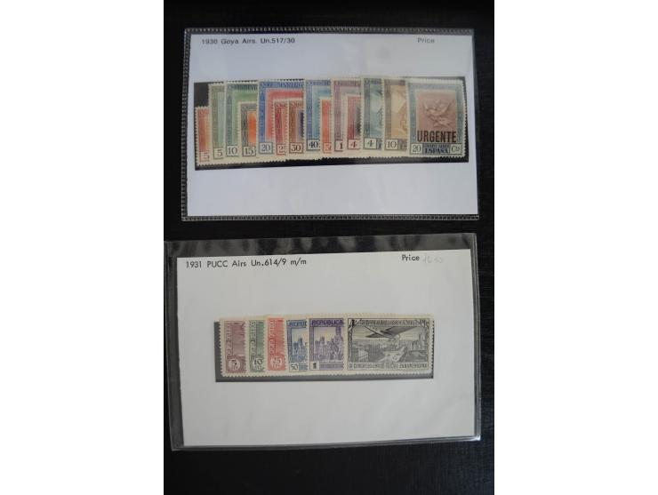 1920/53, reichhaltige Lagerpartie Luftpostausgaben mit auch einigen Abarten, dabei u.a. auch mehrfach Mi. 985-87