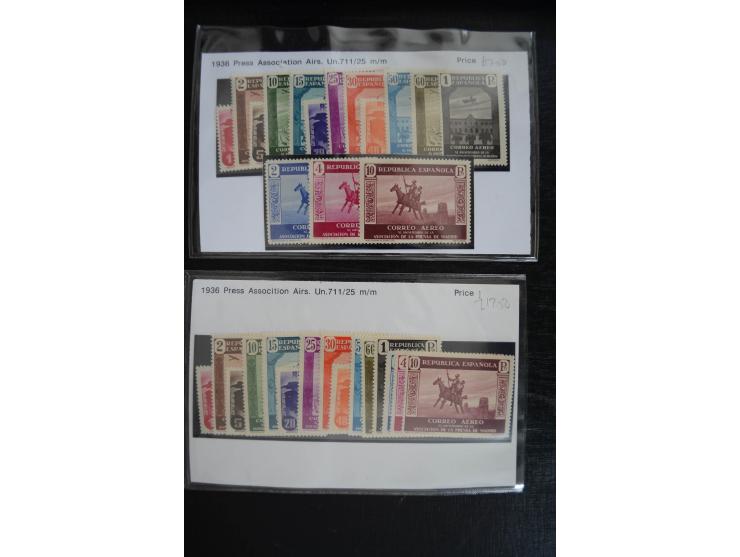 1920/53, reichhaltige Lagerpartie Luftpostausgaben mit auch einigen Abarten, dabei u.a. auch mehrfach Mi. 985-87