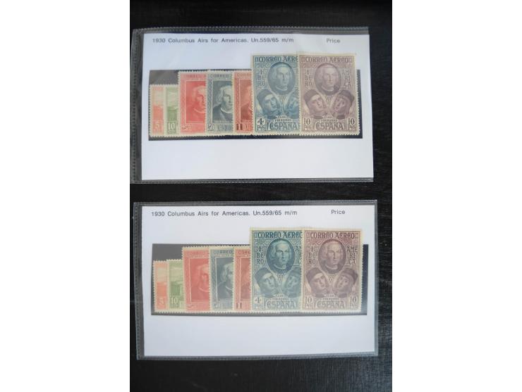1920/53, reichhaltige Lagerpartie Luftpostausgaben mit auch einigen Abarten, dabei u.a. auch mehrfach Mi. 985-87