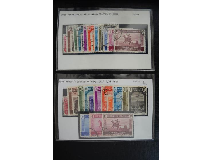 1920/53, reichhaltige Lagerpartie Luftpostausgaben mit auch einigen Abarten, dabei u.a. auch mehrfach Mi. 985-87