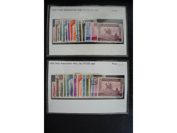 1920/53, reichhaltige Lagerpartie Luftpostausgaben mit auch einigen Abarten, dabei u.a. auch mehrfach Mi. 985-87