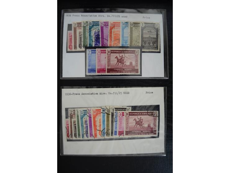 1920/53, reichhaltige Lagerpartie Luftpostausgaben mit auch einigen Abarten, dabei u.a. auch mehrfach Mi. 985-87