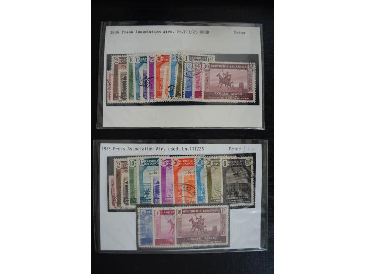 1920/53, reichhaltige Lagerpartie Luftpostausgaben mit auch einigen Abarten, dabei u.a. auch mehrfach Mi. 985-87