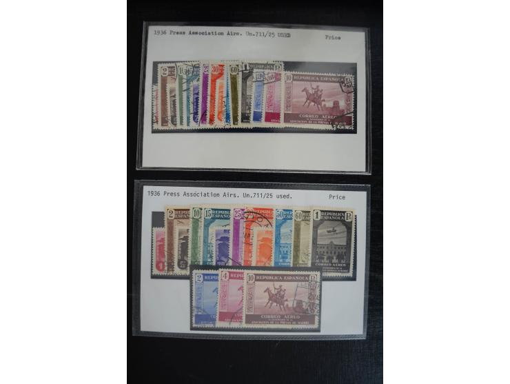 1920/53, reichhaltige Lagerpartie Luftpostausgaben mit auch einigen Abarten, dabei u.a. auch mehrfach Mi. 985-87